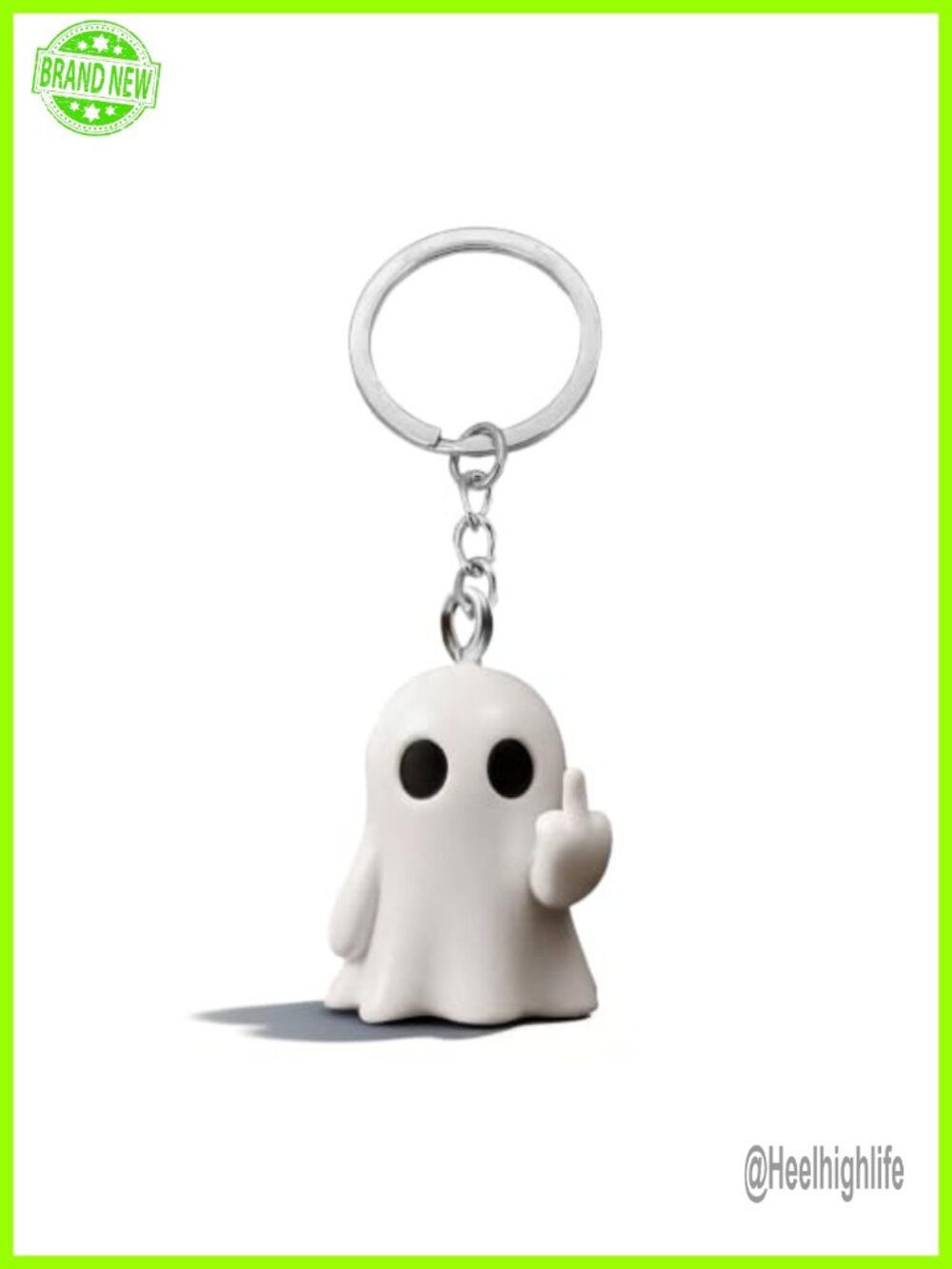 Funny Ghost Keychain Halloween Bag Charms Purse Handbag Keyring Cute Car Keys